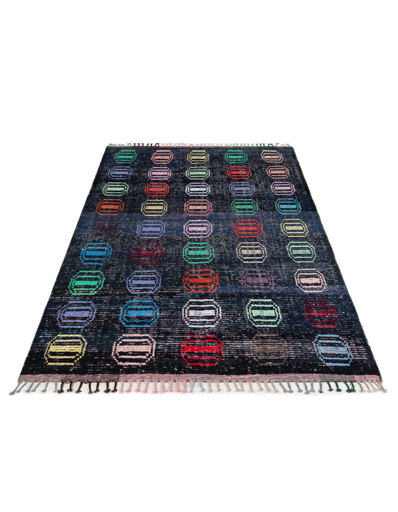 7' 10 x 10' 6 Hand Knotted Moroccan Wool Rug