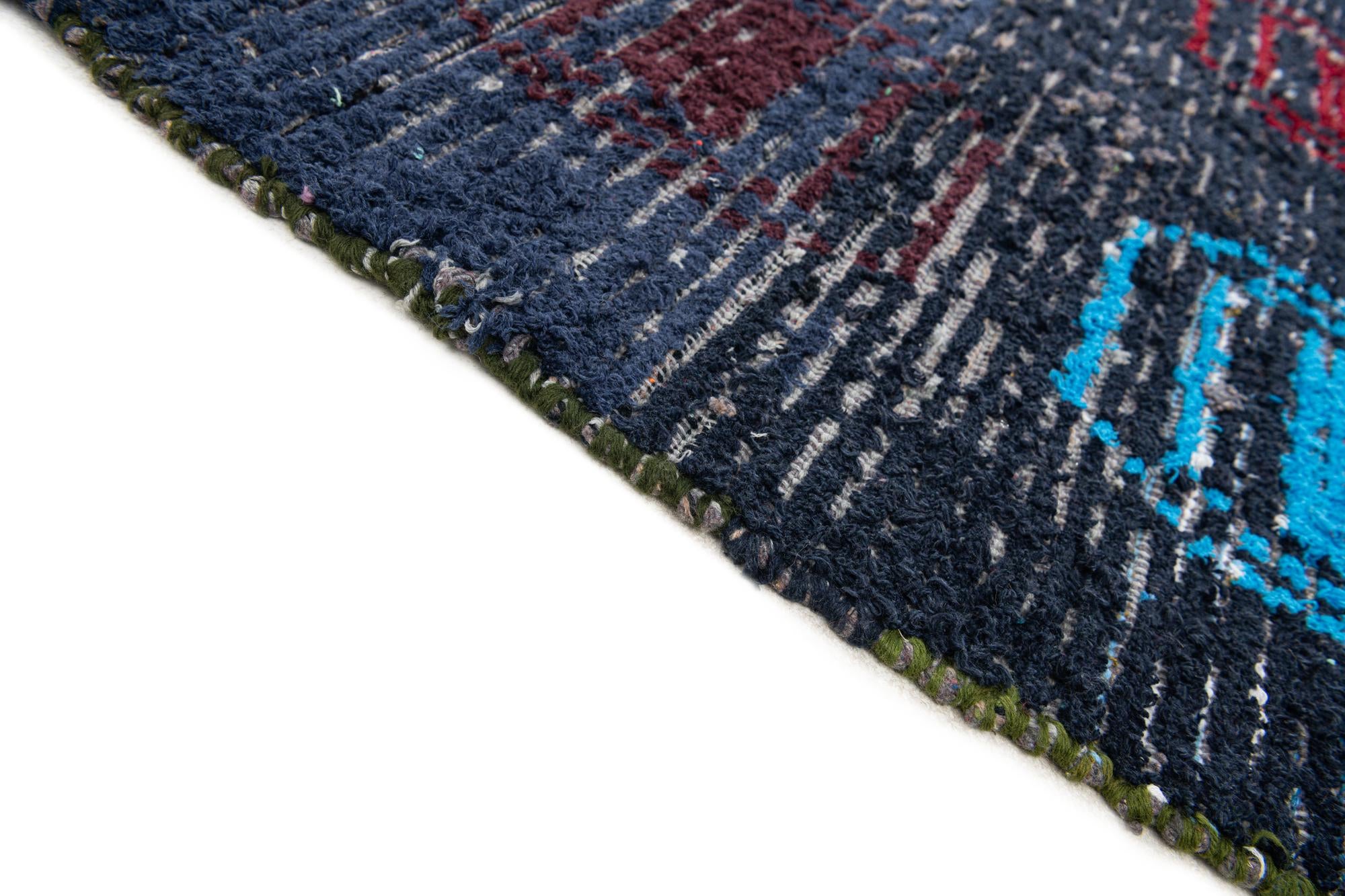 7' 10 x 10' 6 Hand Knotted Moroccan Wool Rug