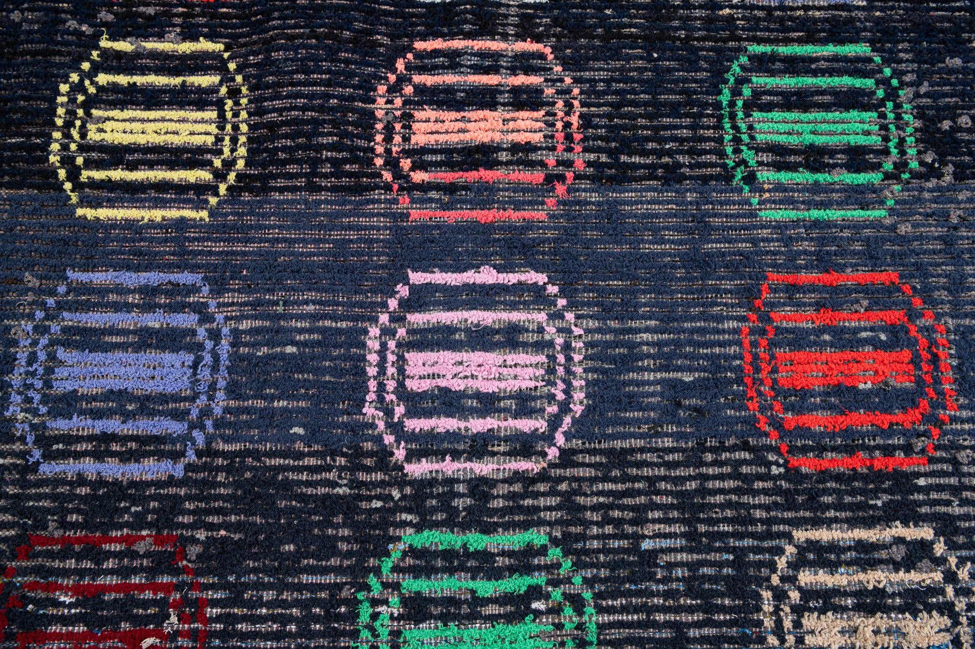 7' 10 x 10' 6 Hand Knotted Moroccan Wool Rug