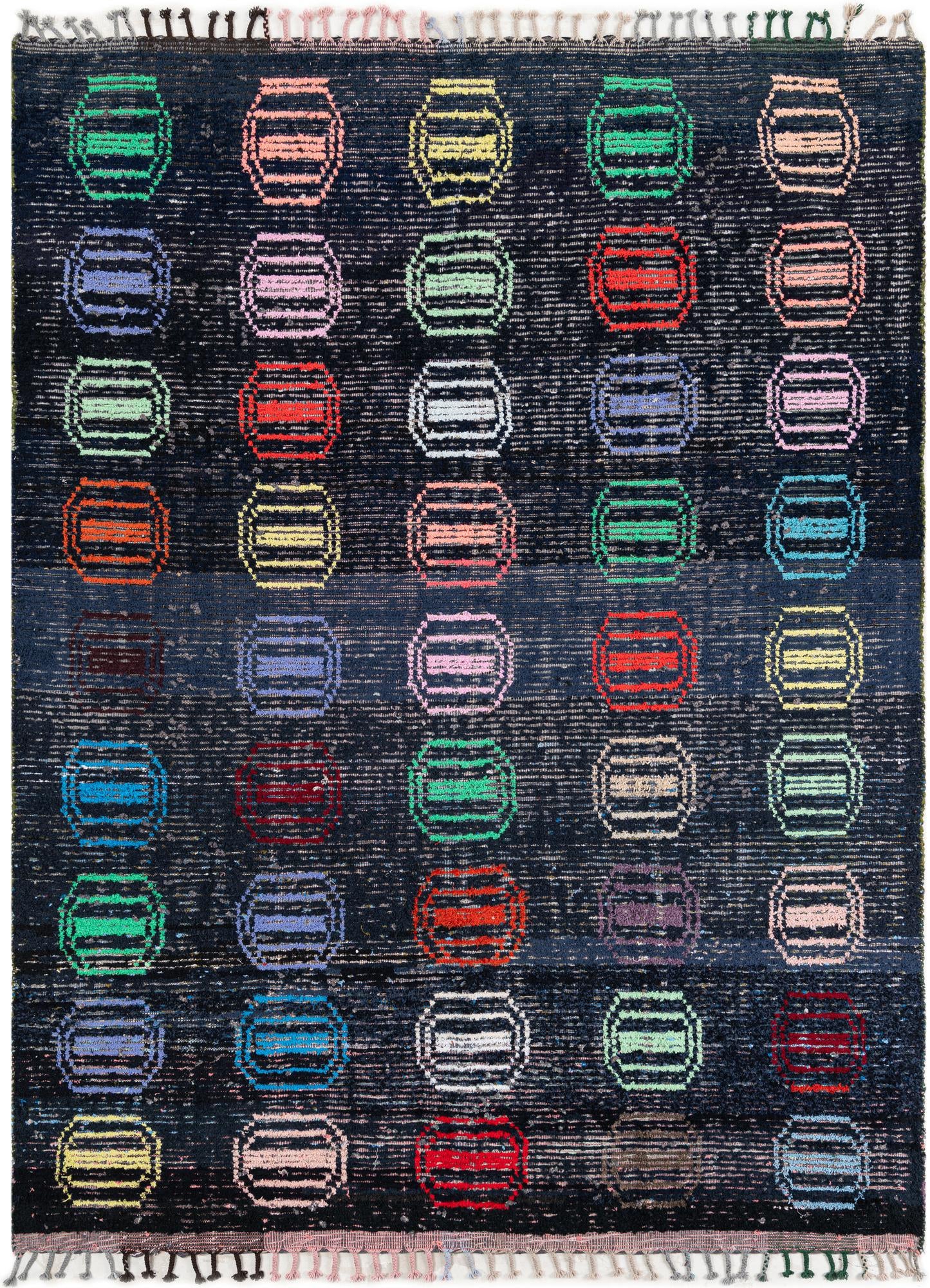 7' 10 x 10' 6 Hand Knotted Moroccan Wool Rug