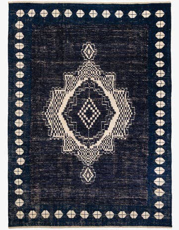 10' 7 x 14' 5 Hand Knotted Moroccan Wool Rug