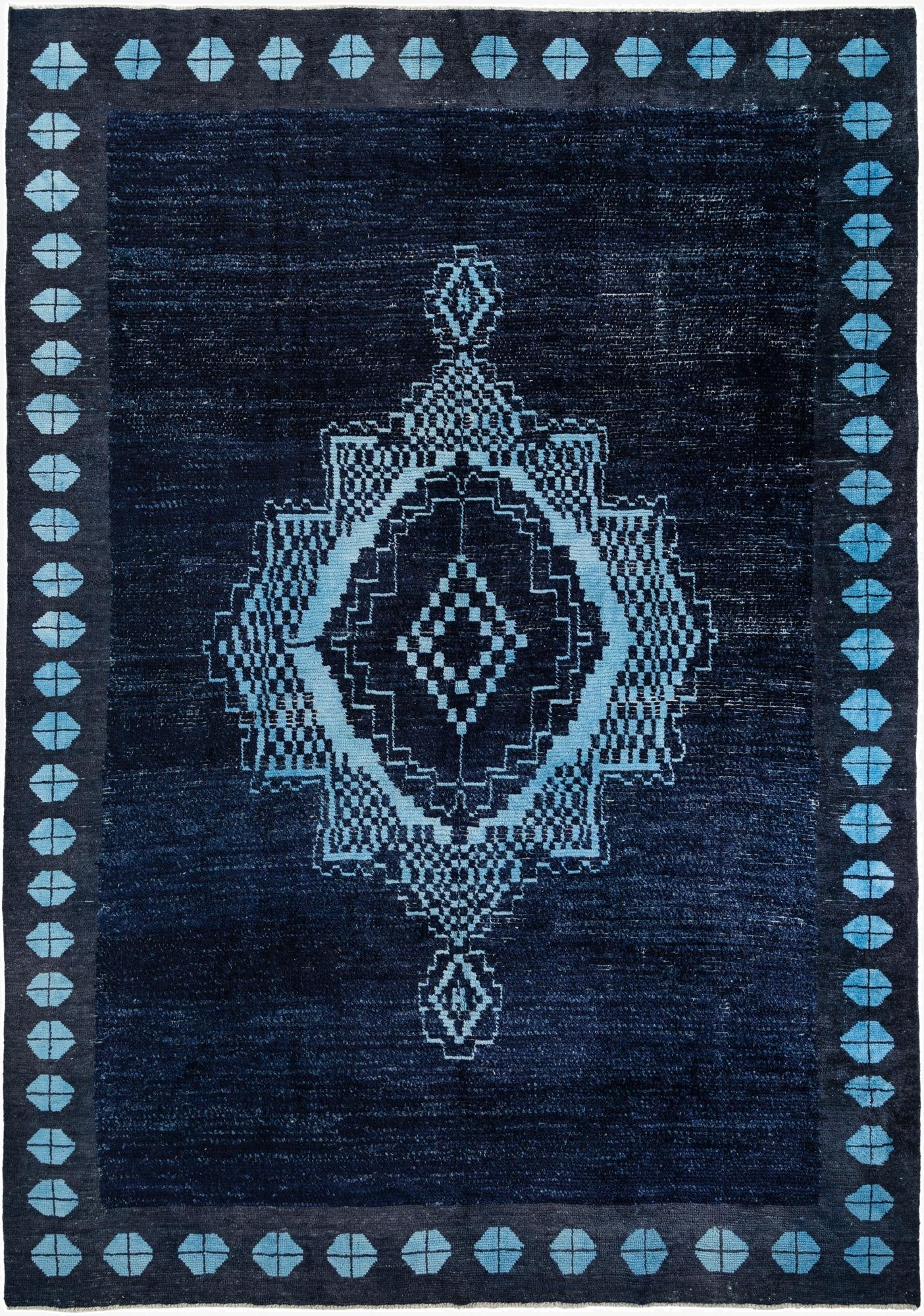 10' 6 x 14' 8  Hand Knotted Moroccan Wool Rug