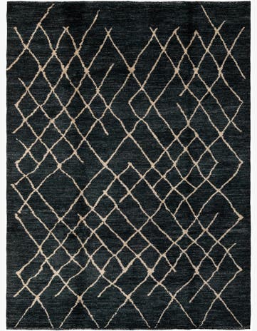 5' 11 x 8' 1 Hand Knotted Moroccan Wool Rug
