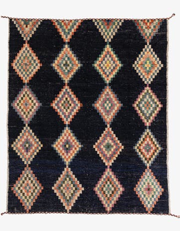 8' 5 x 10' 3 Hand Knotted Moroccan Wool Rug