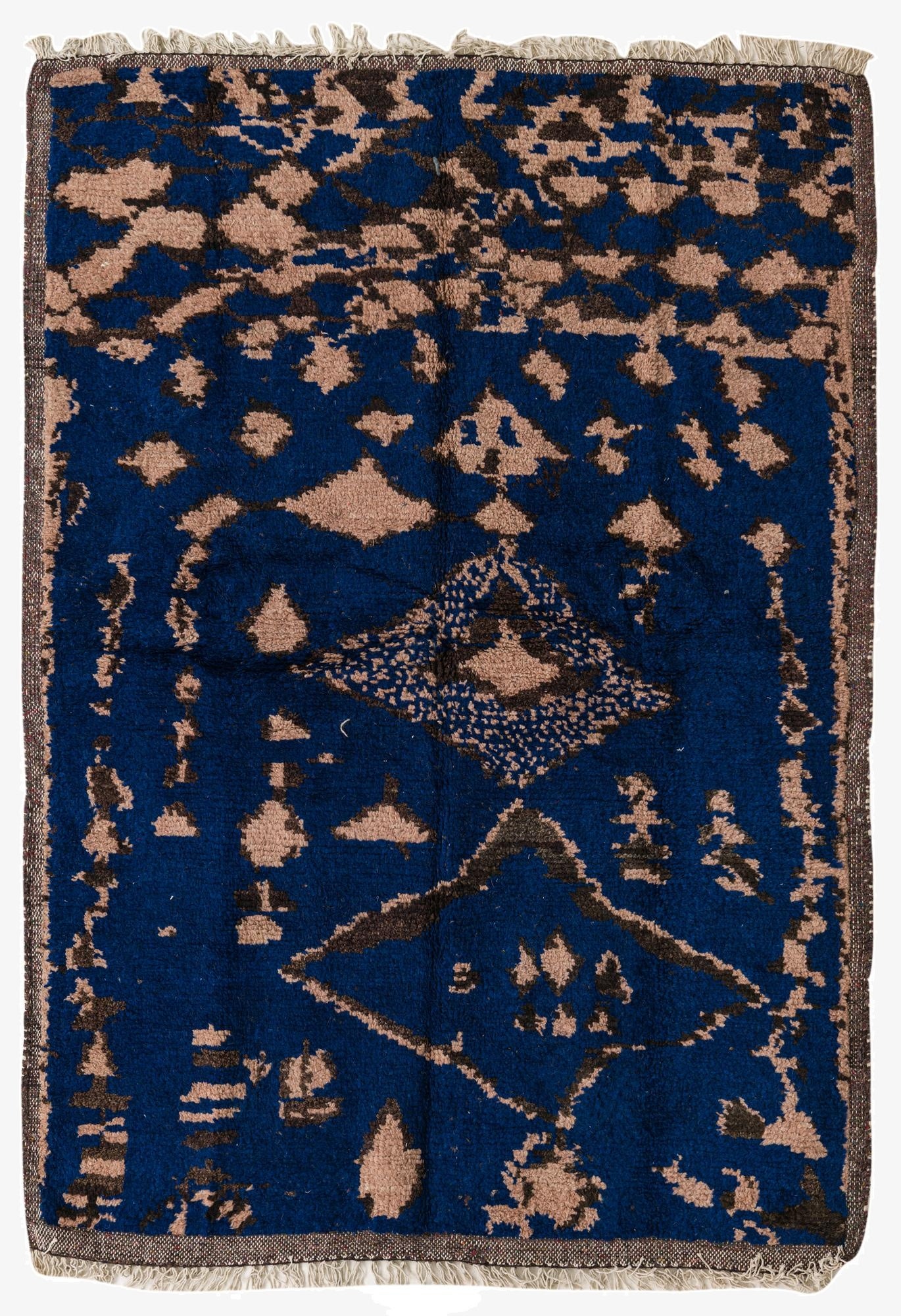 5' 3 x 7' 6  Hand Knotted Moroccan Wool Rug