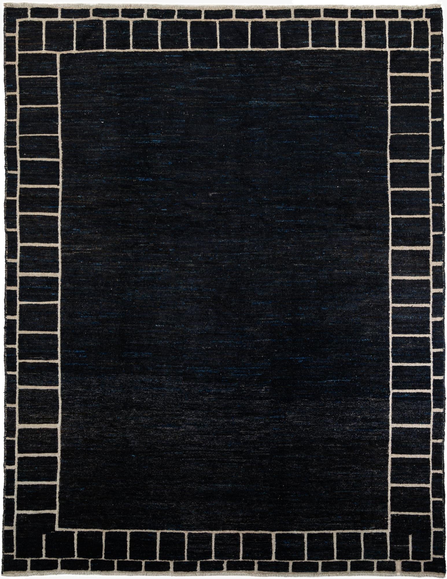 12' 6 x 14' 9  Hand Knotted Moroccan Wool Rug