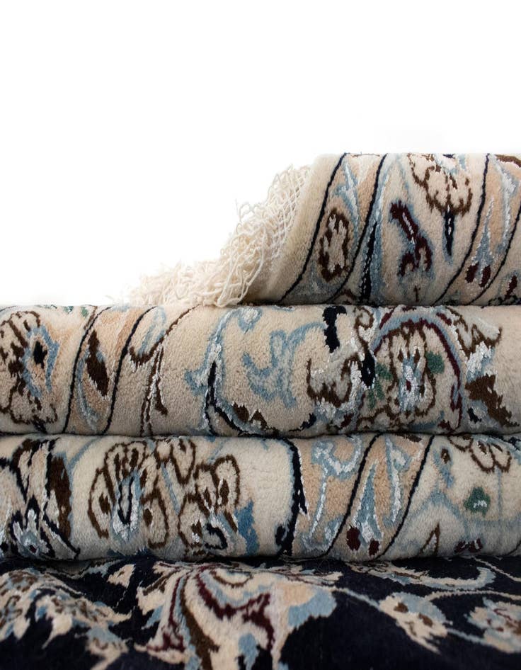 Detail image of 15' 6 x 21' 2  Hand Knotted Nain Persian Rug