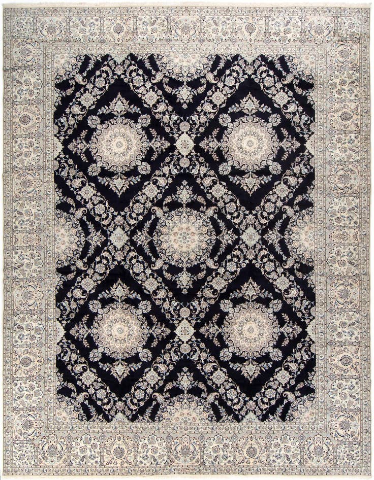 Detail image of 15' 6 x 21' 2 Hand Knotted Nain Persian Rug