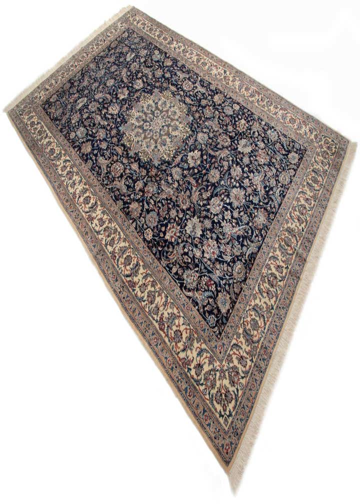 7' 1 x 11' 6 Hand Knotted Nain Persian Rug