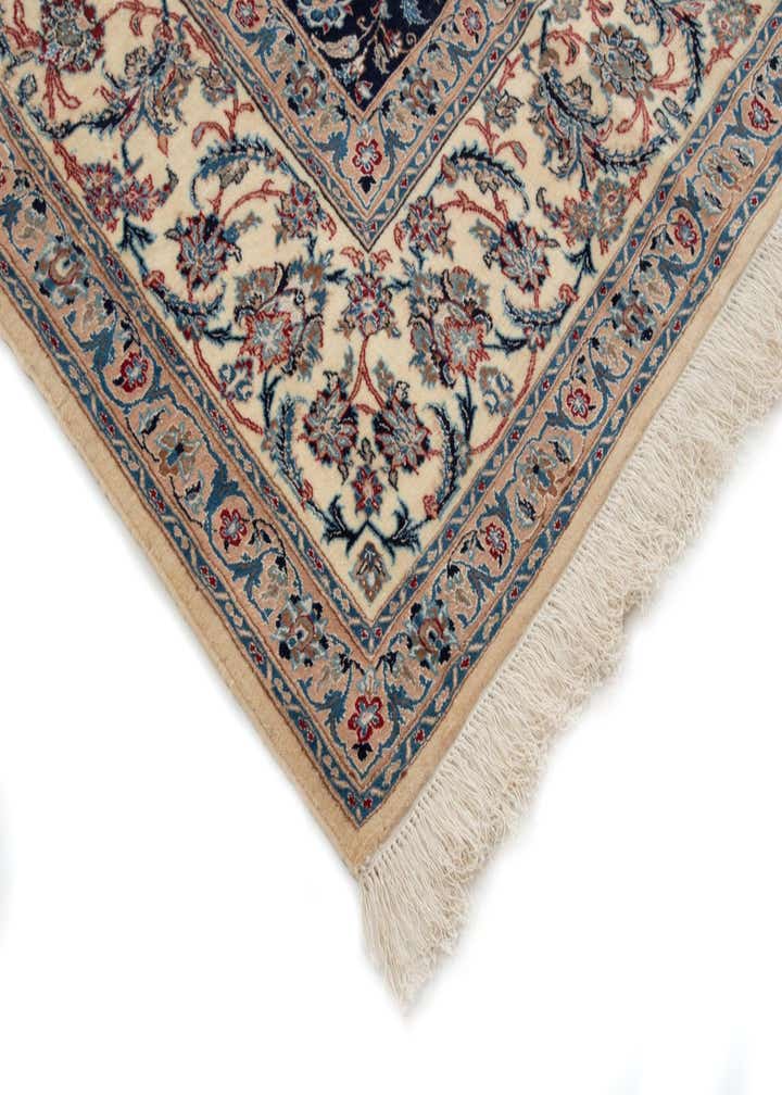 7' 1 x 11' 6 Hand Knotted Nain Persian Rug