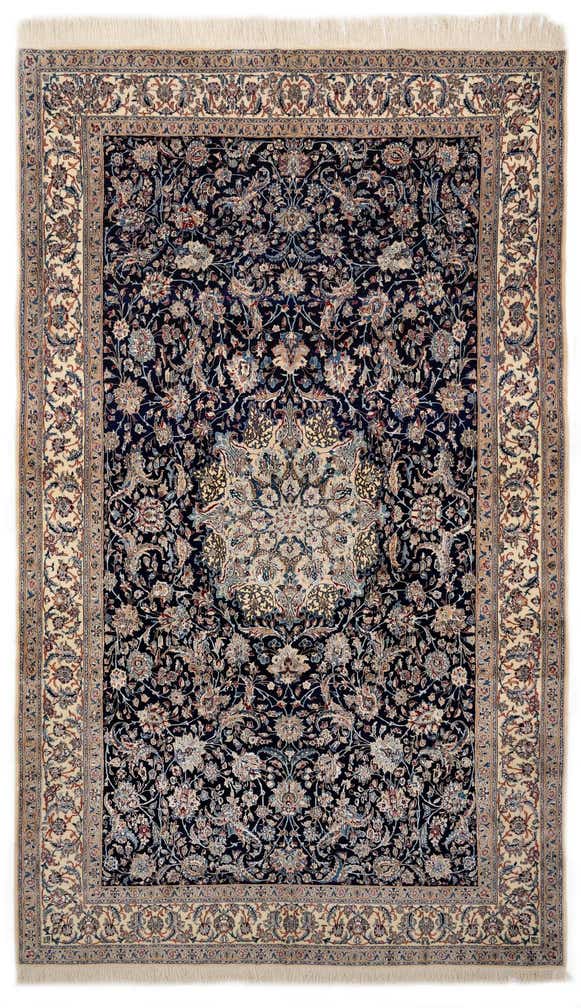 7' 1 x 11' 6 Hand Knotted Nain Persian Rug