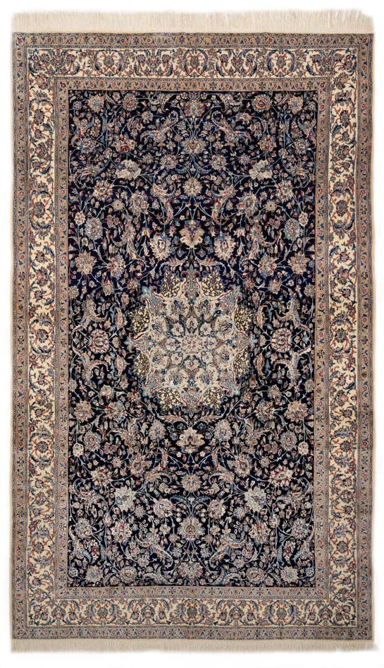 Detail image of 7' 1 x 11' 6 Hand Knotted Nain Persian Rug