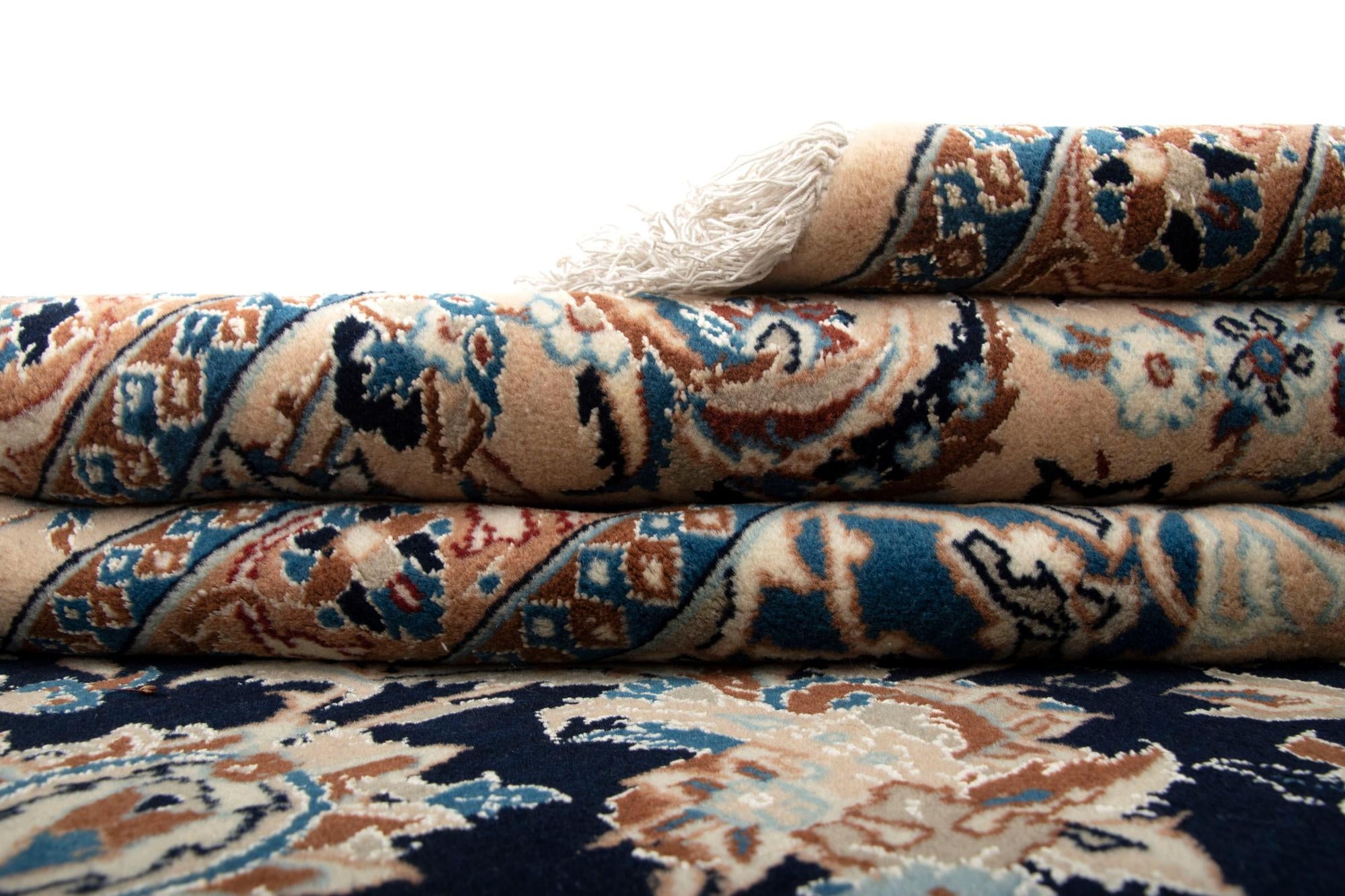 10' 4 x 14' 1 Hand Knotted Nain Persian Rug