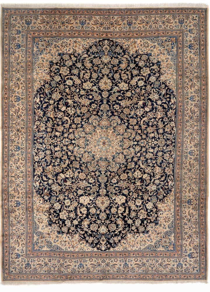 10' 4 x 14' 1 Hand Knotted Nain Persian Rug