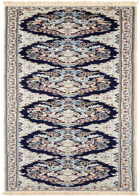 1' 8 x 7' 3 Hand Knotted Nain Rug