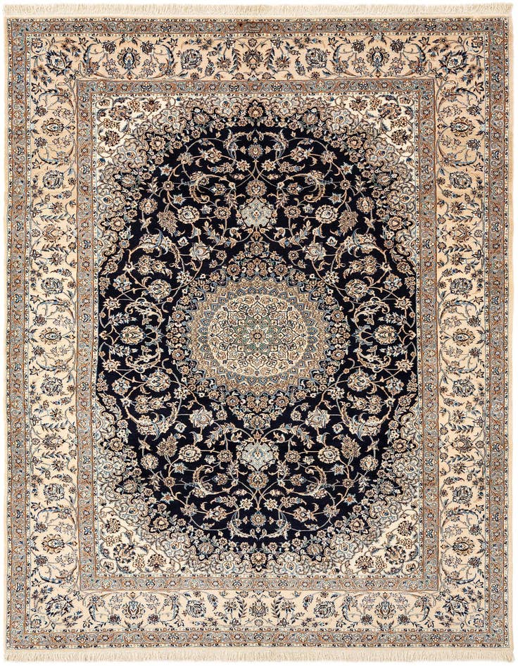 Detail image of 5' 7 x 9' 5 Hand Knotted Nain Rug