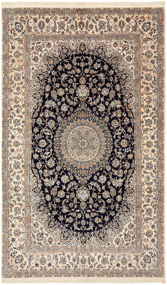 Detail image of 5' 7 x 9' 5 Hand Knotted Nain Rug