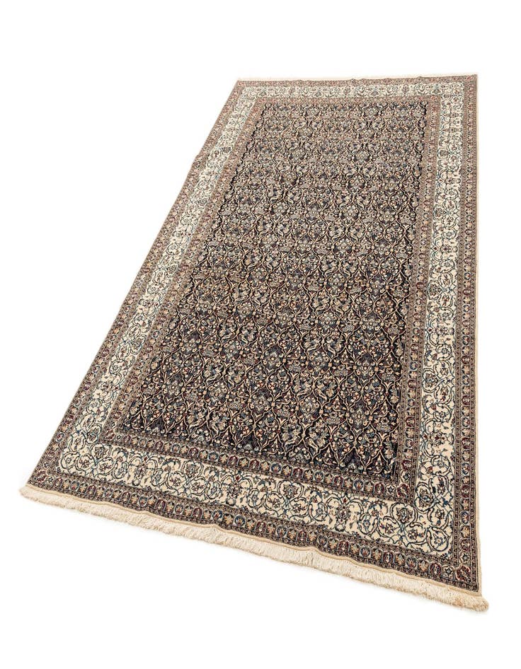 Detail image of 6' 8 x 9' 11 Hand Knotted Nain Rug