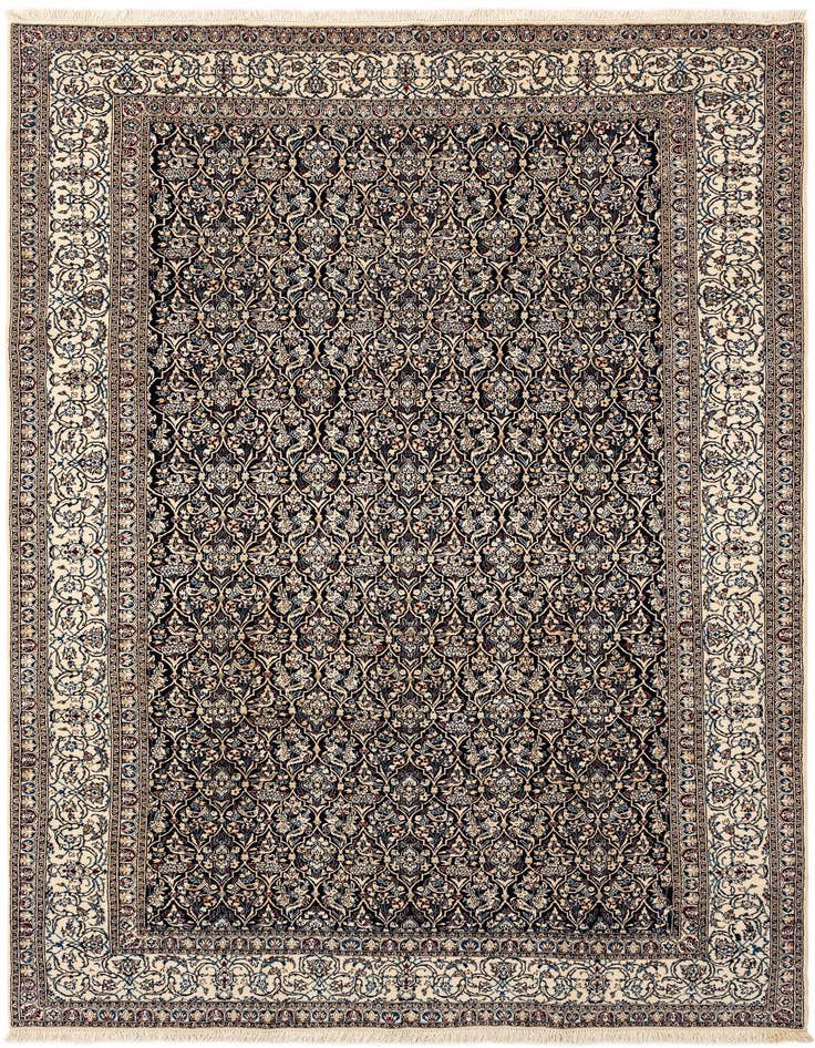 Detail image of 6' 8 x 9' 11 Hand Knotted Nain Rug