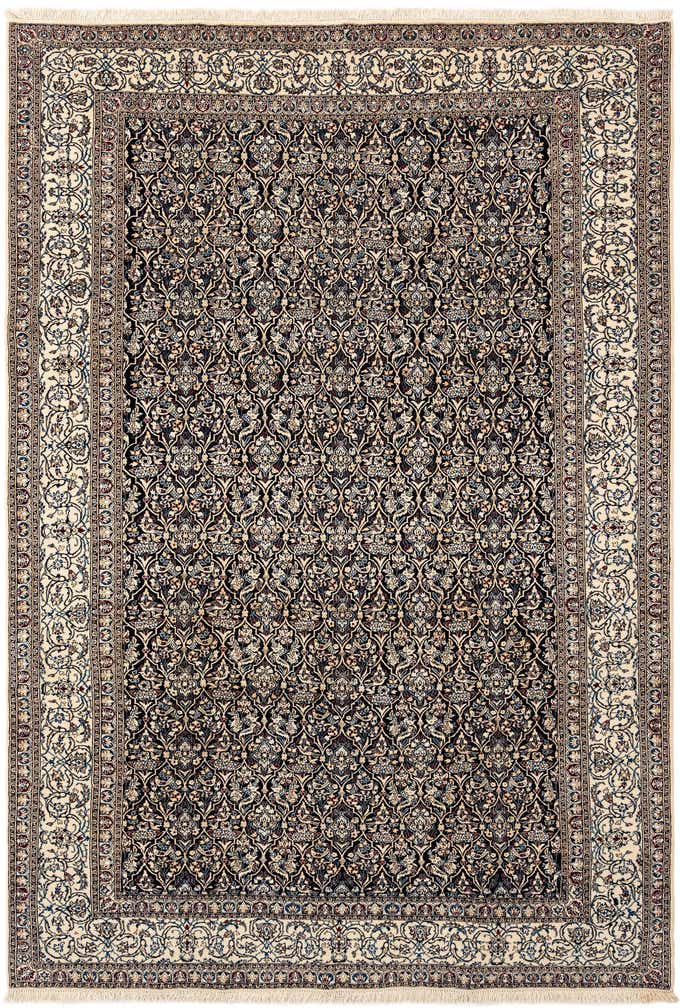6' 8 x 9' 11 Hand Knotted Nain Rug