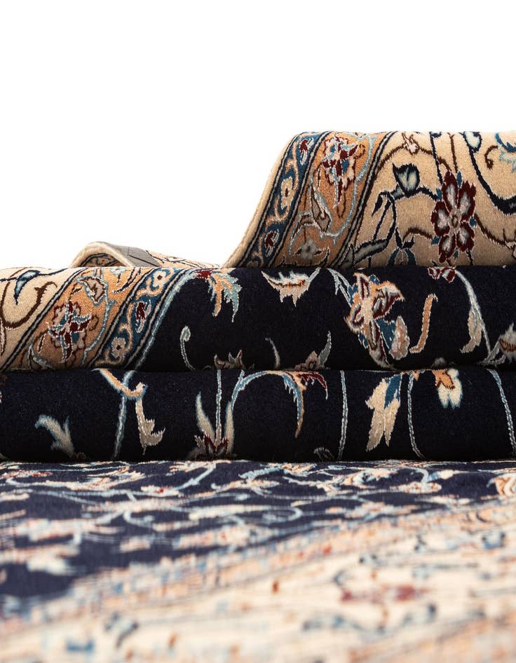 Detail image of 5' 10 x 9' 2 Hand Knotted Nain Rug