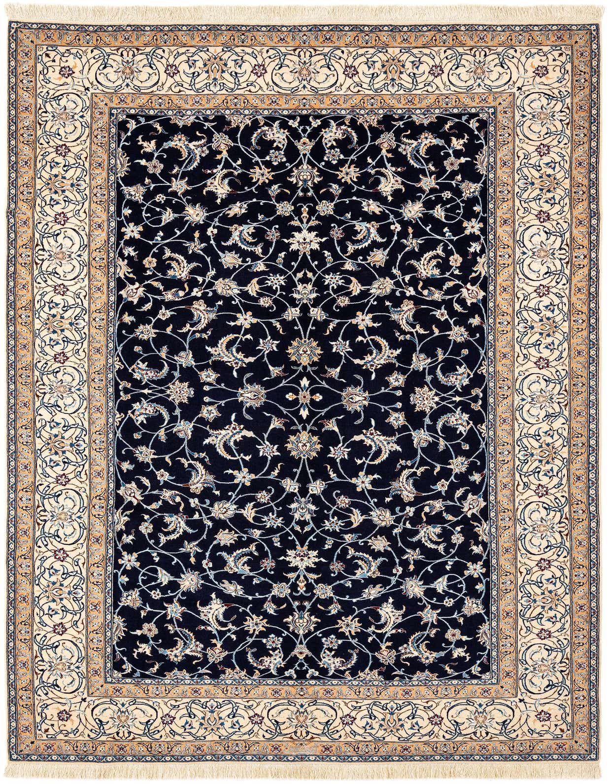 5' 10 x 9' 2 Hand Knotted Nain Rug