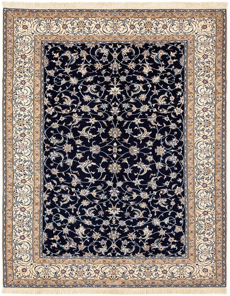 Detail image of 5' 10 x 9' 2 Hand Knotted Nain Rug