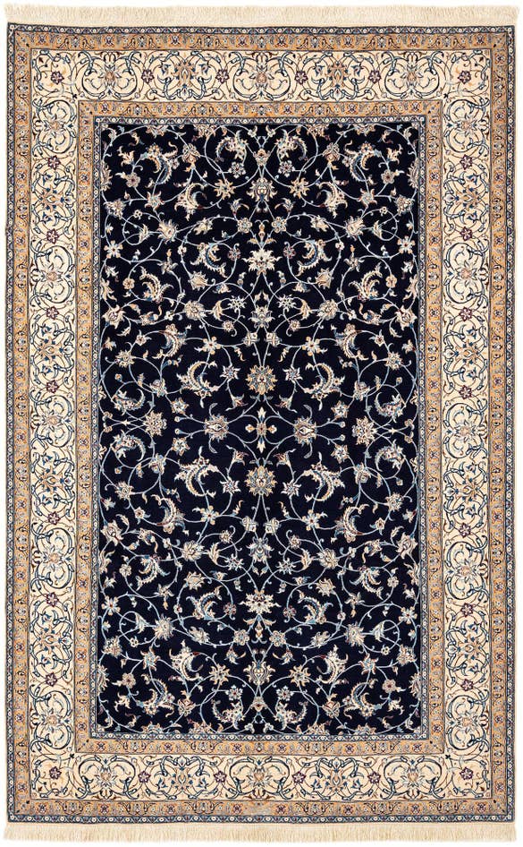 Detail image of 5' 10 x 9' 2 Hand Knotted Nain Rug