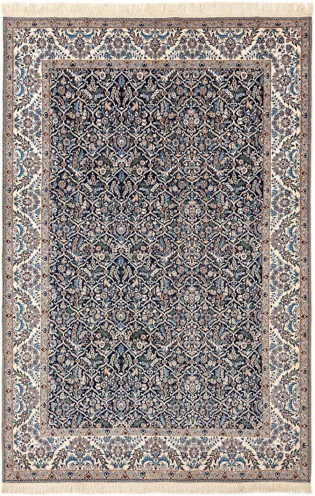 6' 8 x 9' 11 Hand Knotted Nain Rug