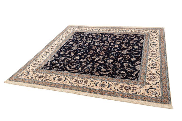 Detail image of 8' 1 x 8' 3 Hand Knotted Nain Rug