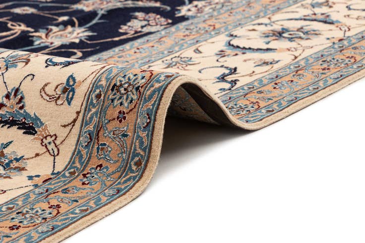 Detail image of 8' 1 x 8' 3 Hand Knotted Nain Rug