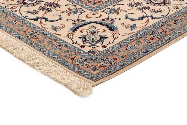 Detail image of 8' 1 x 8' 3 Hand Knotted Nain Rug