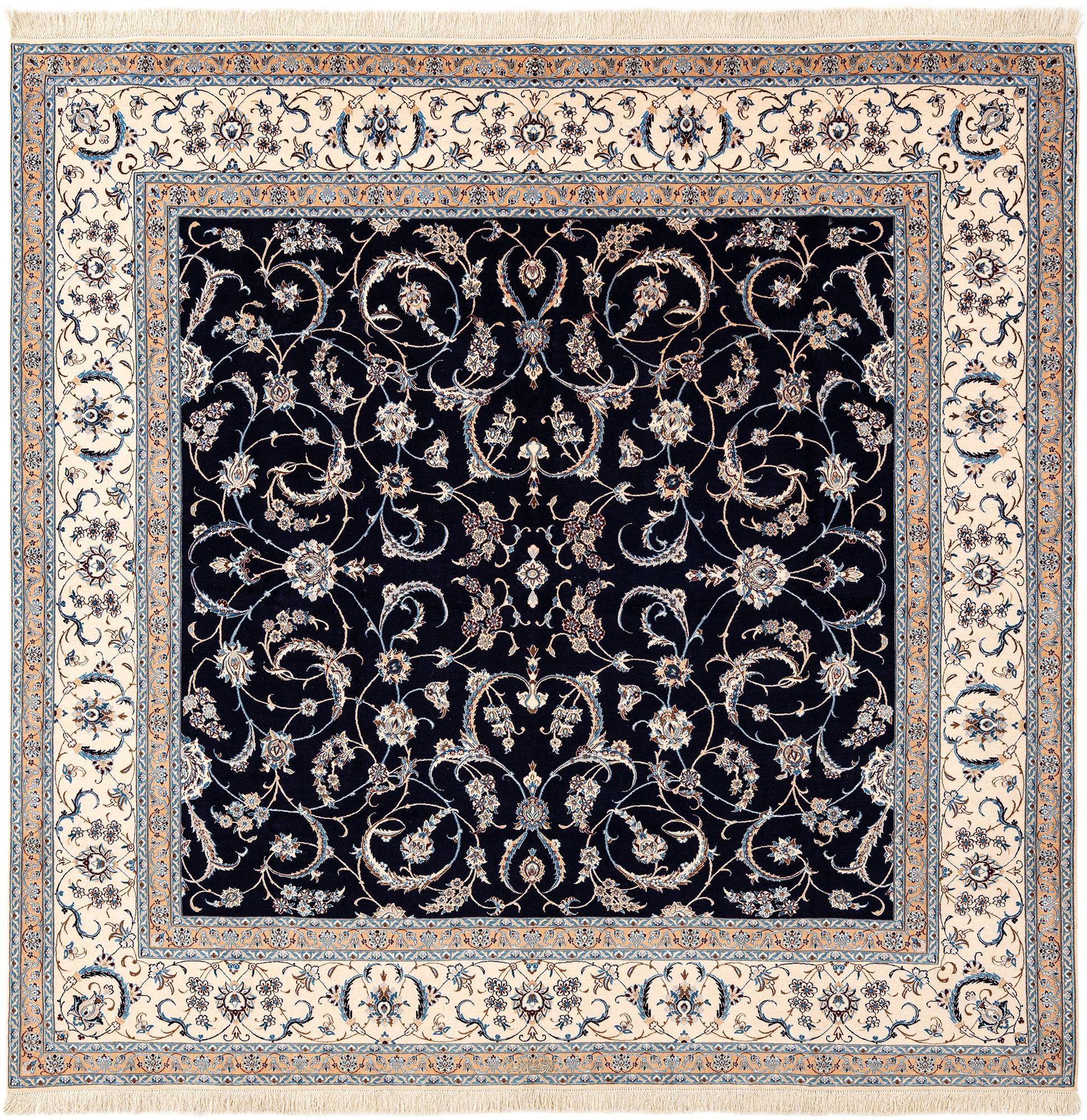 8' 1 x 8' 3 Hand Knotted Nain Rug