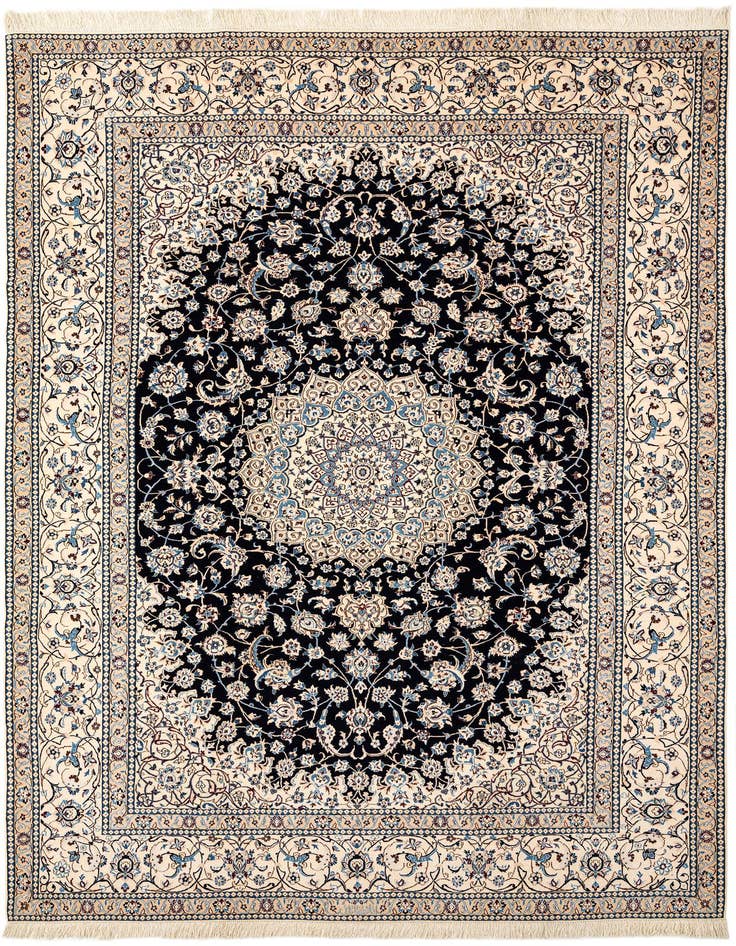 Detail image of 6' 8 x 10' 1 Hand Knotted Nain Rug