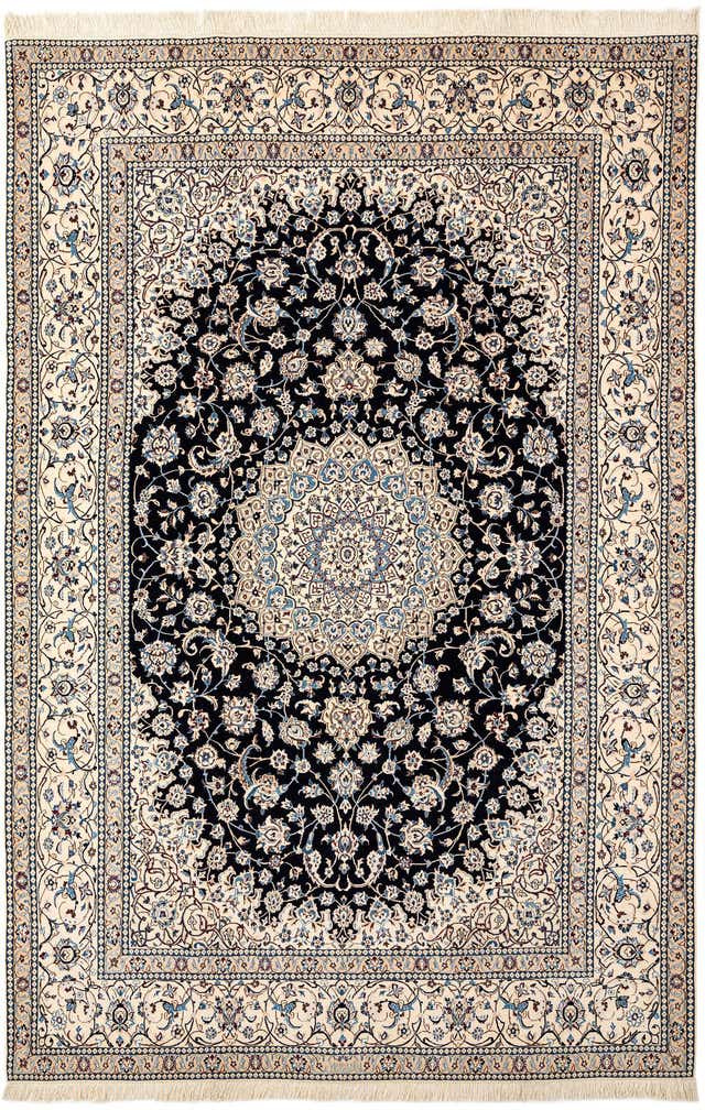 6' 8 x 10' 1 Hand Knotted Nain Rug