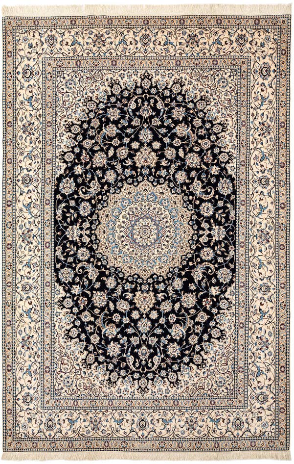 Detail image of 6' 8 x 10' 1 Hand Knotted Nain Rug