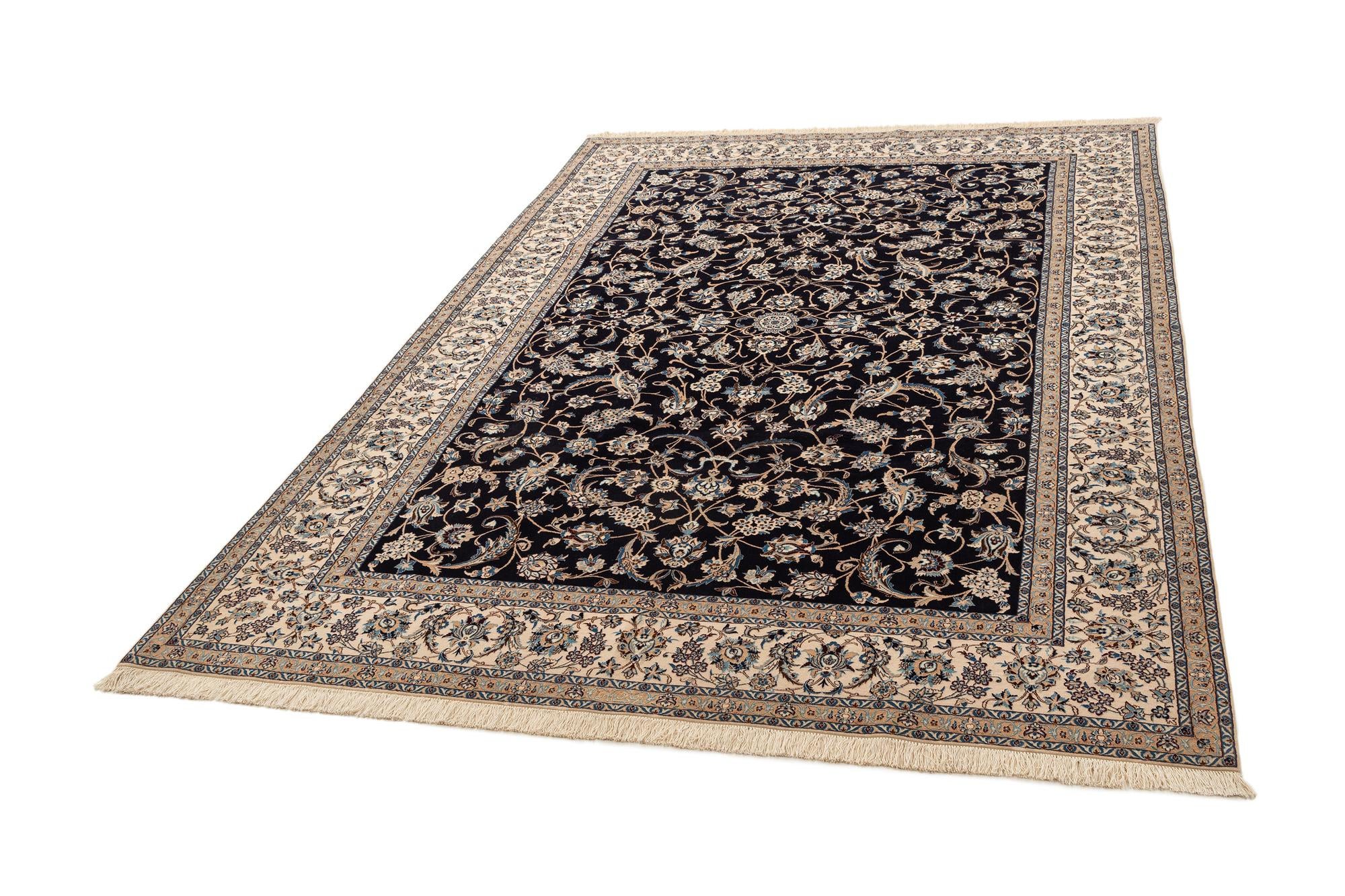 7' 3 x 10' 4 Hand Knotted Nain Rug