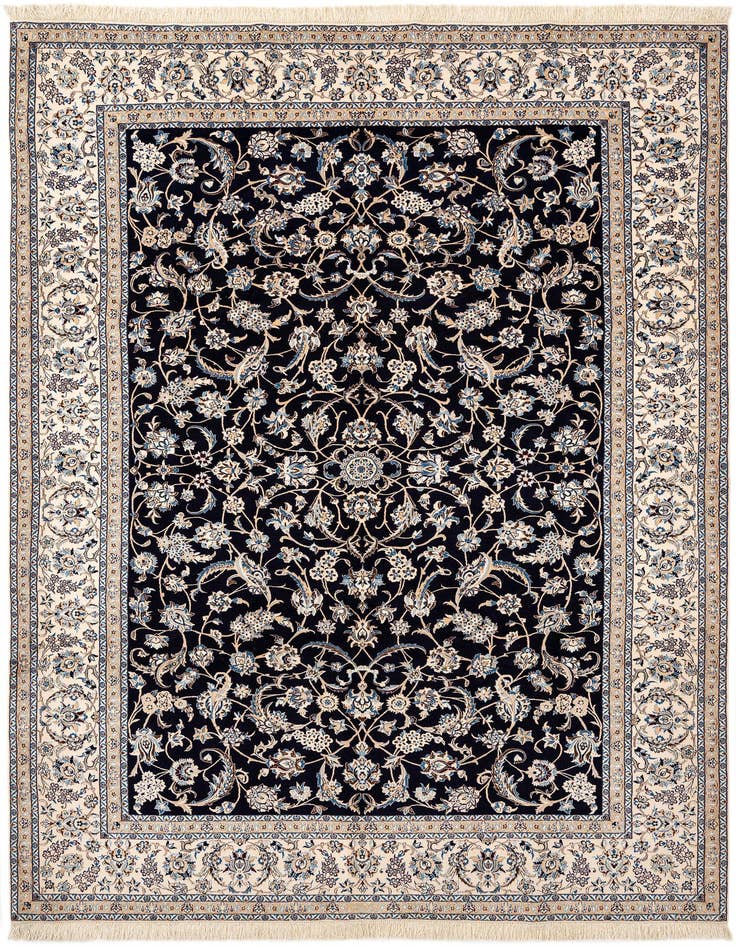 Detail image of 7' 3 x 10' 4 Hand Knotted Nain Rug
