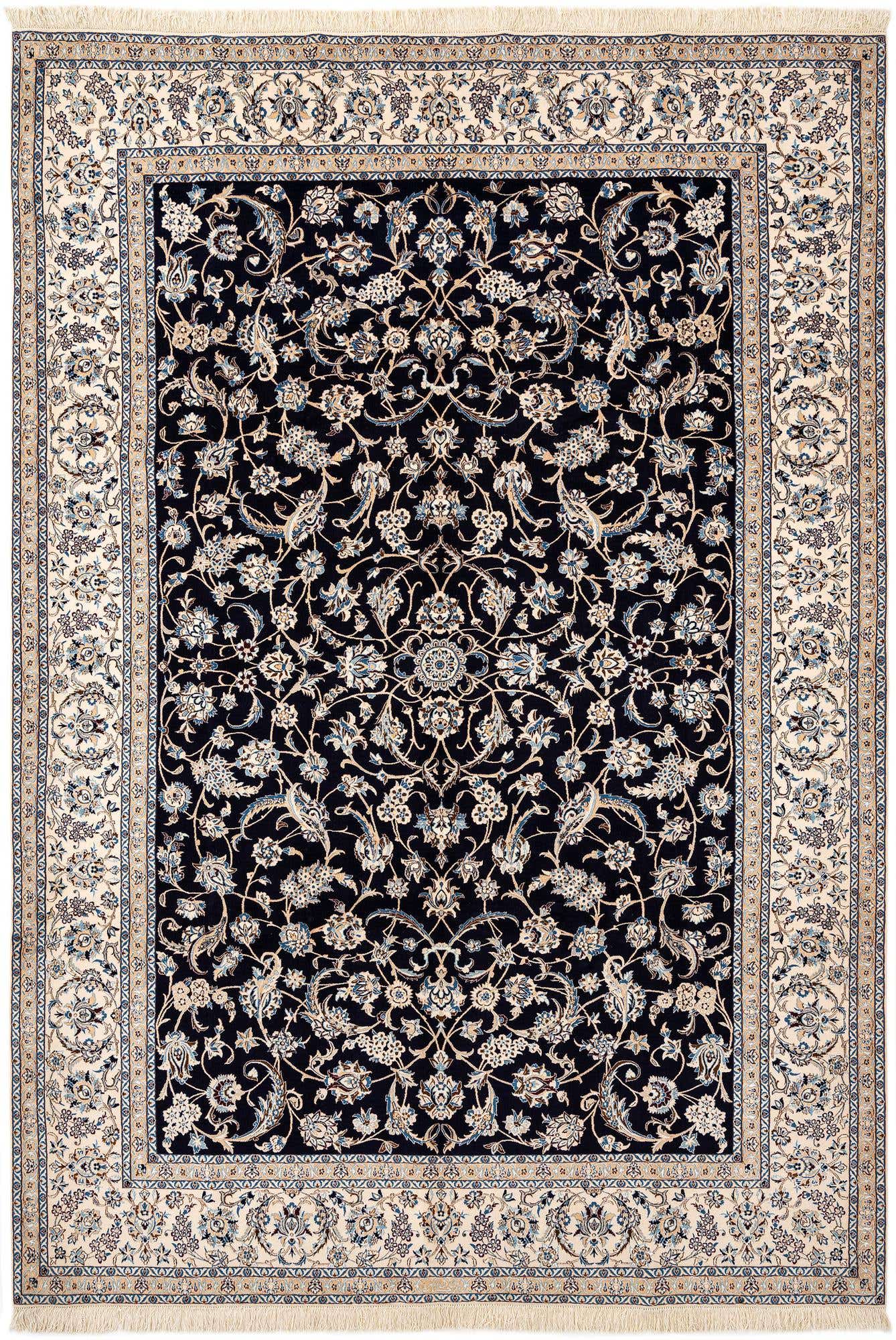 7' 3 x 10' 4 Hand Knotted Nain Rug