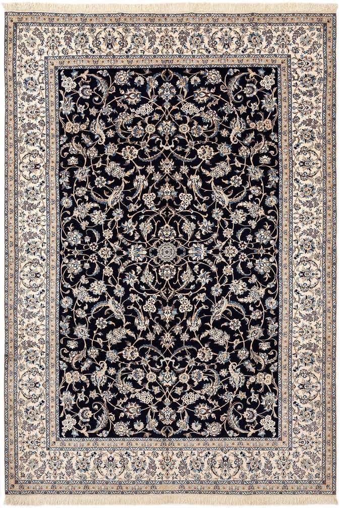 7' 3 x 10' 4 Hand Knotted Nain Rug
