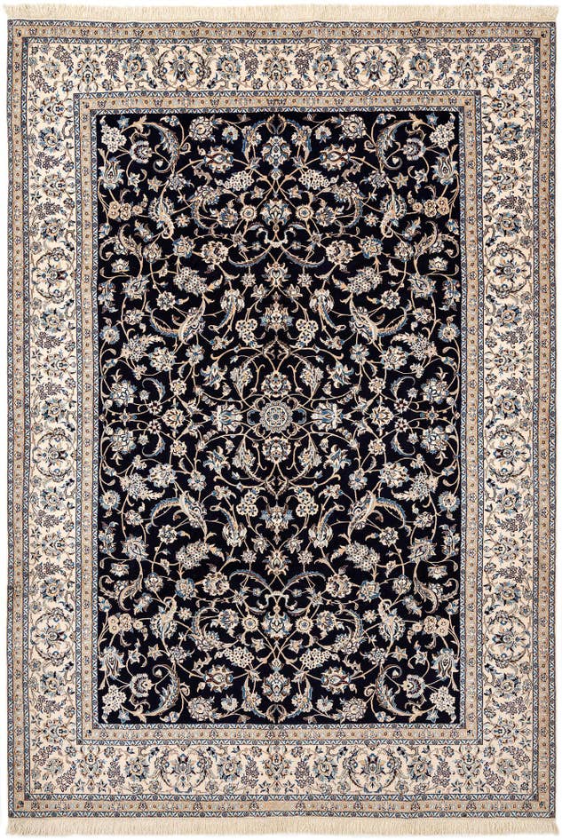Detail image of 7' 3 x 10' 4 Hand Knotted Nain Rug
