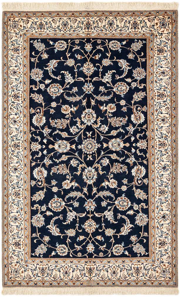 4' 4 x 6' 11 Hand Knotted Nain Rug