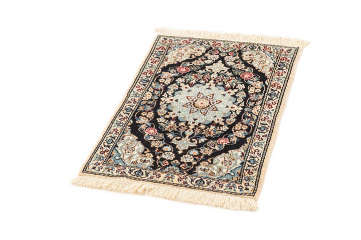 1' 9 x 2' 6 Hand Knotted Nain Rug