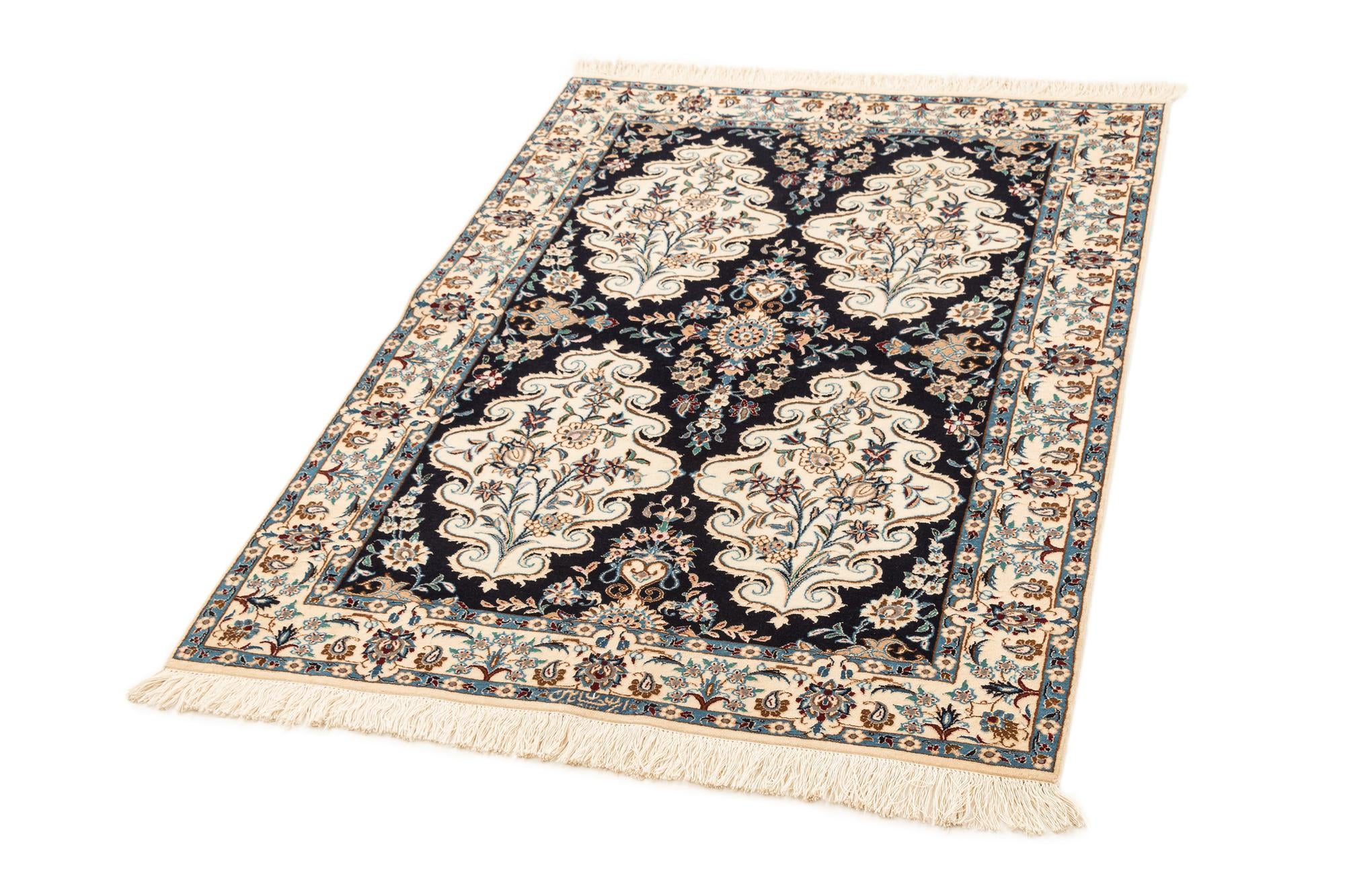 3' 5 x 4' 8 Hand Knotted Nain Rug