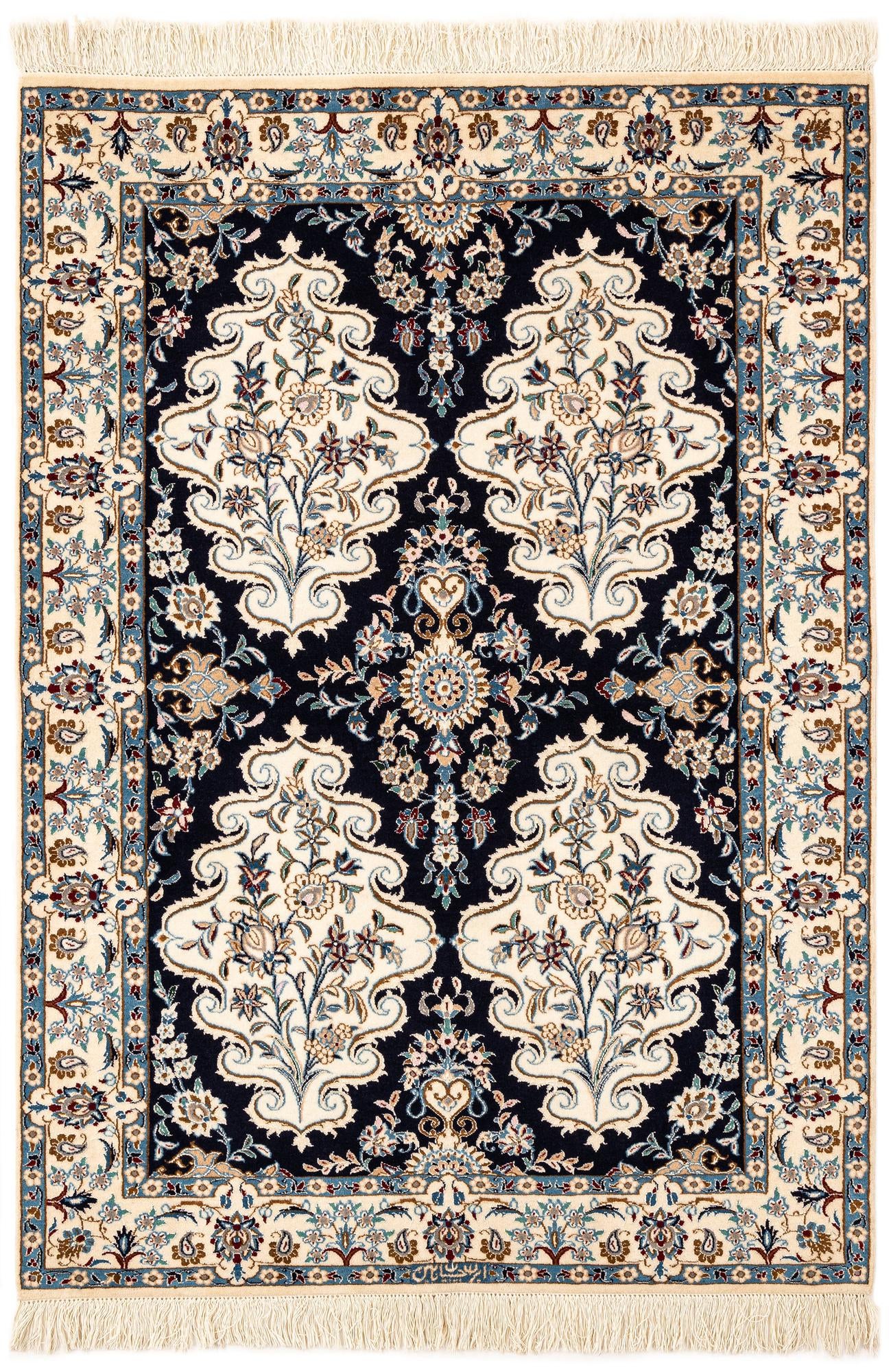 3' 5 x 4' 8 Hand Knotted Nain Rug