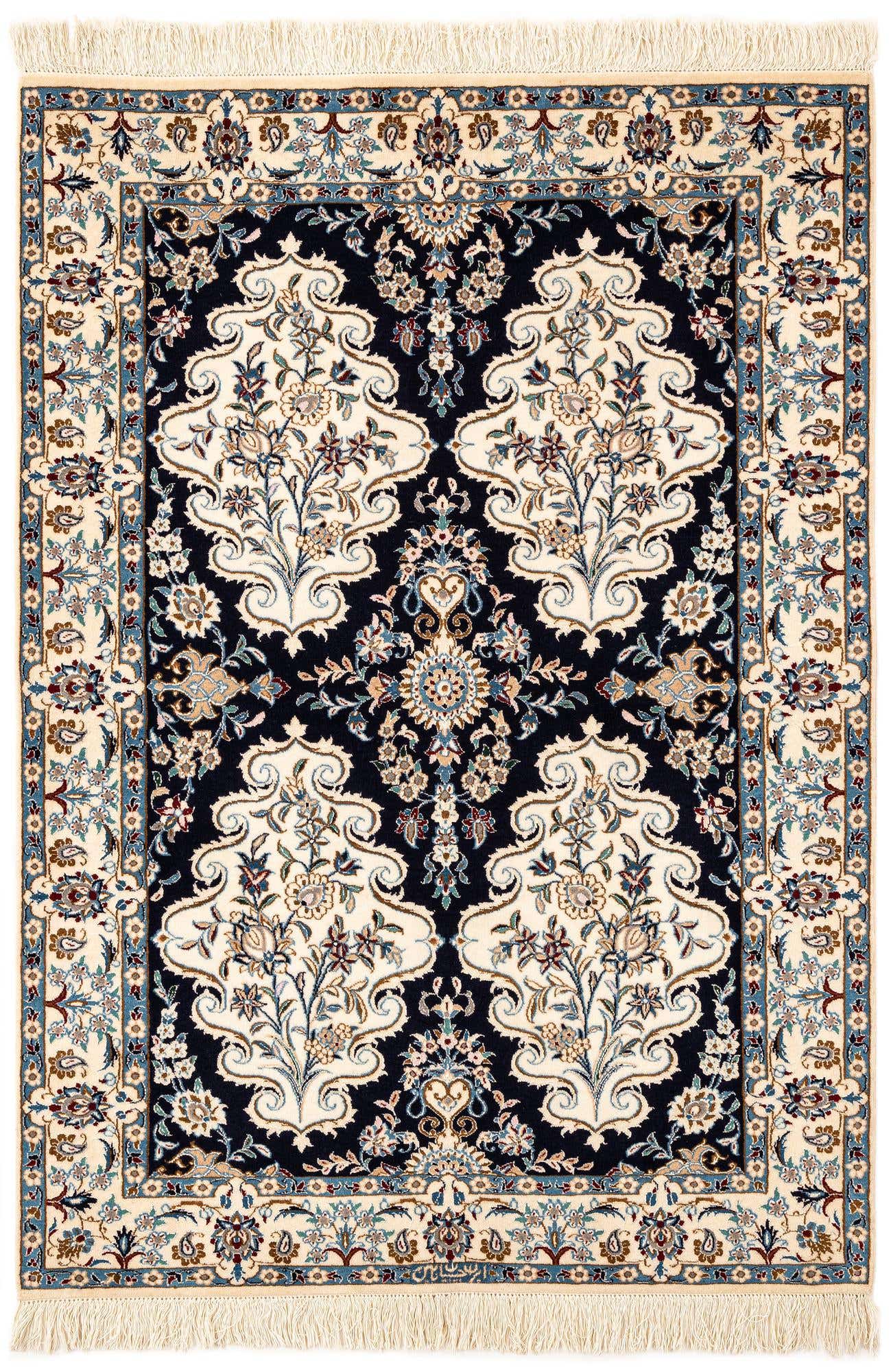 3' 5 x 4' 8 Hand Knotted Nain Rug