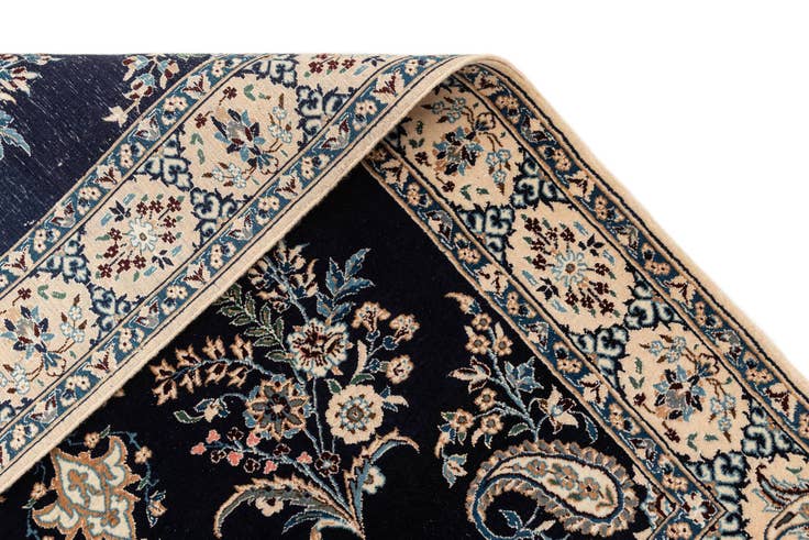 Detail image of 3' 2 x 4' 2 Hand Knotted Nain Rug