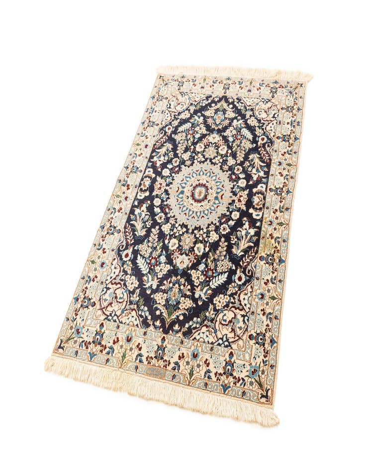 Detail image of 3' 7 x 5' 3  Hand Knotted Nain Rug