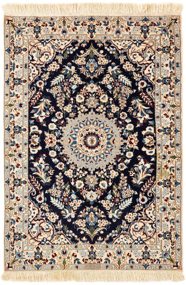 Detail image of 3' 7 x 5' 3 Hand Knotted Nain Rug