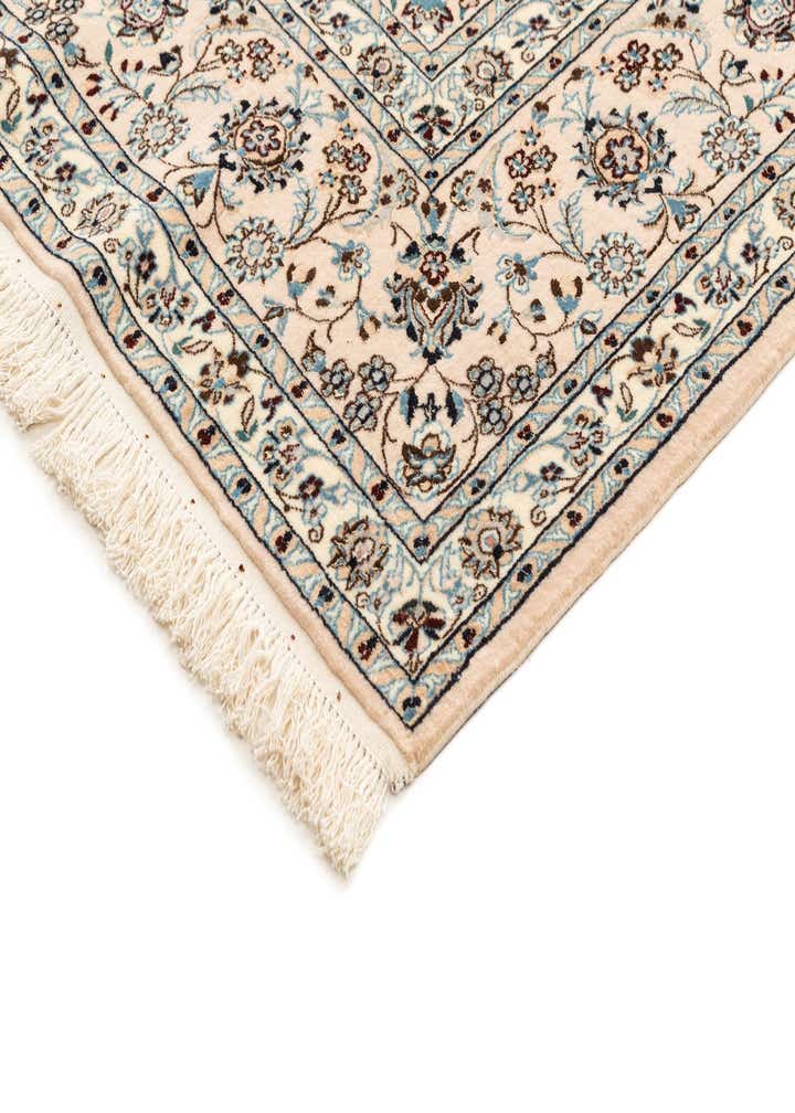 6' 11 x 10' 2 Hand Knotted Nain Rug